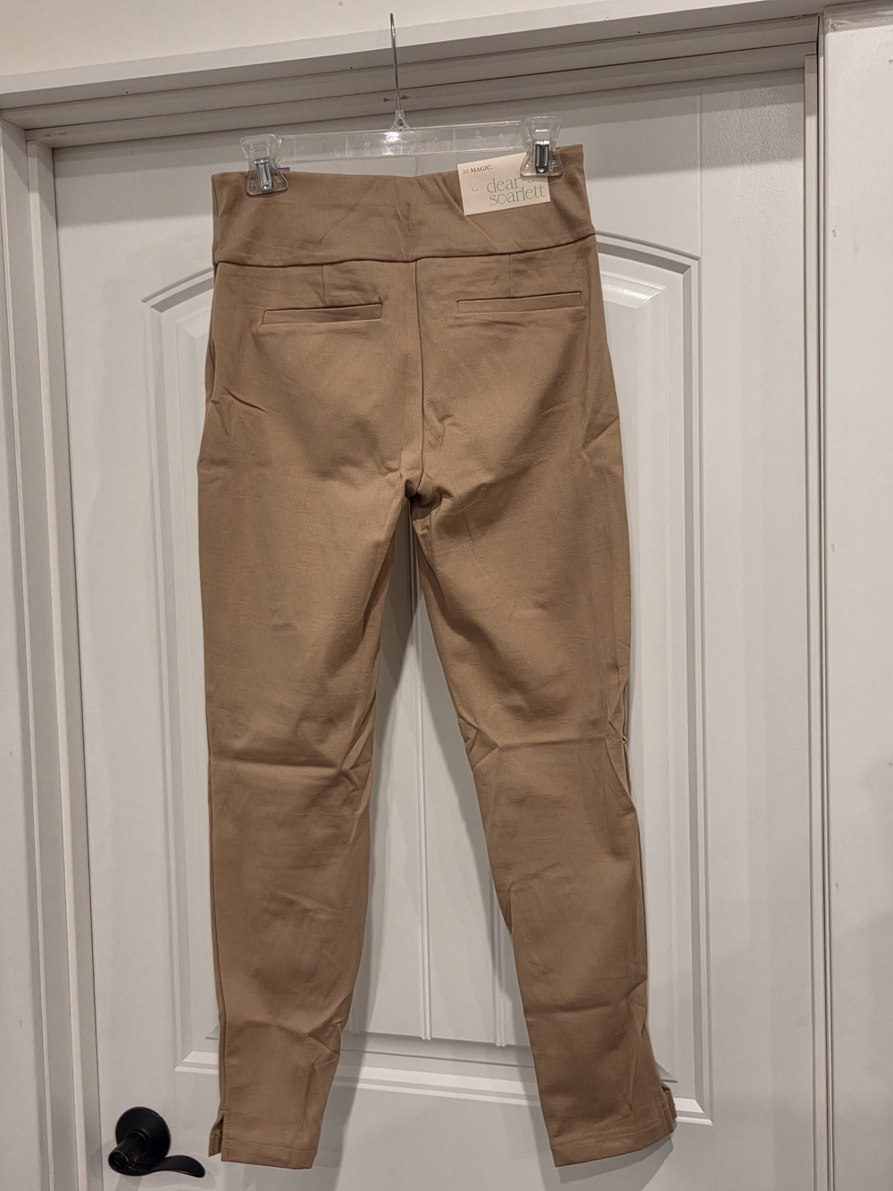 Dear Scarlett Women's Stretch Pull On Khaki Pants - Picture 2 of 7